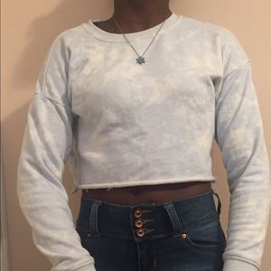 👑 Ardene blue crop hoodie